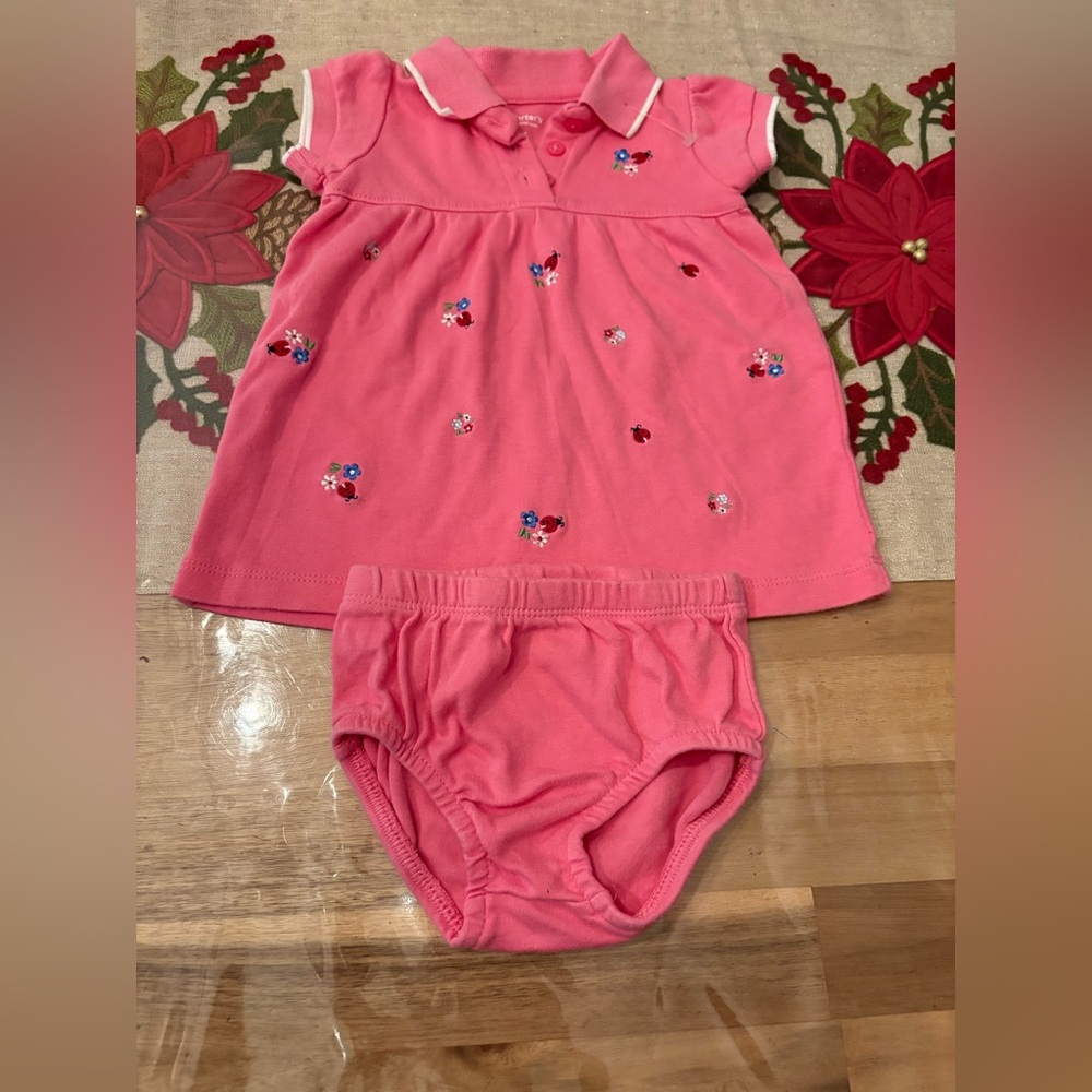 Carter's Pink Floral Dress Set